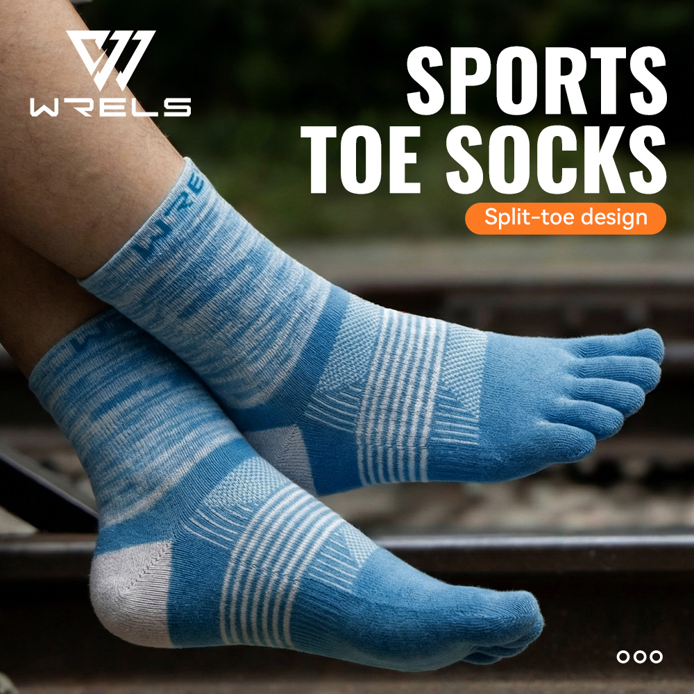Wool Hiking Sock - WRELS 1/2/3 쌍 다섯 손가락 양말