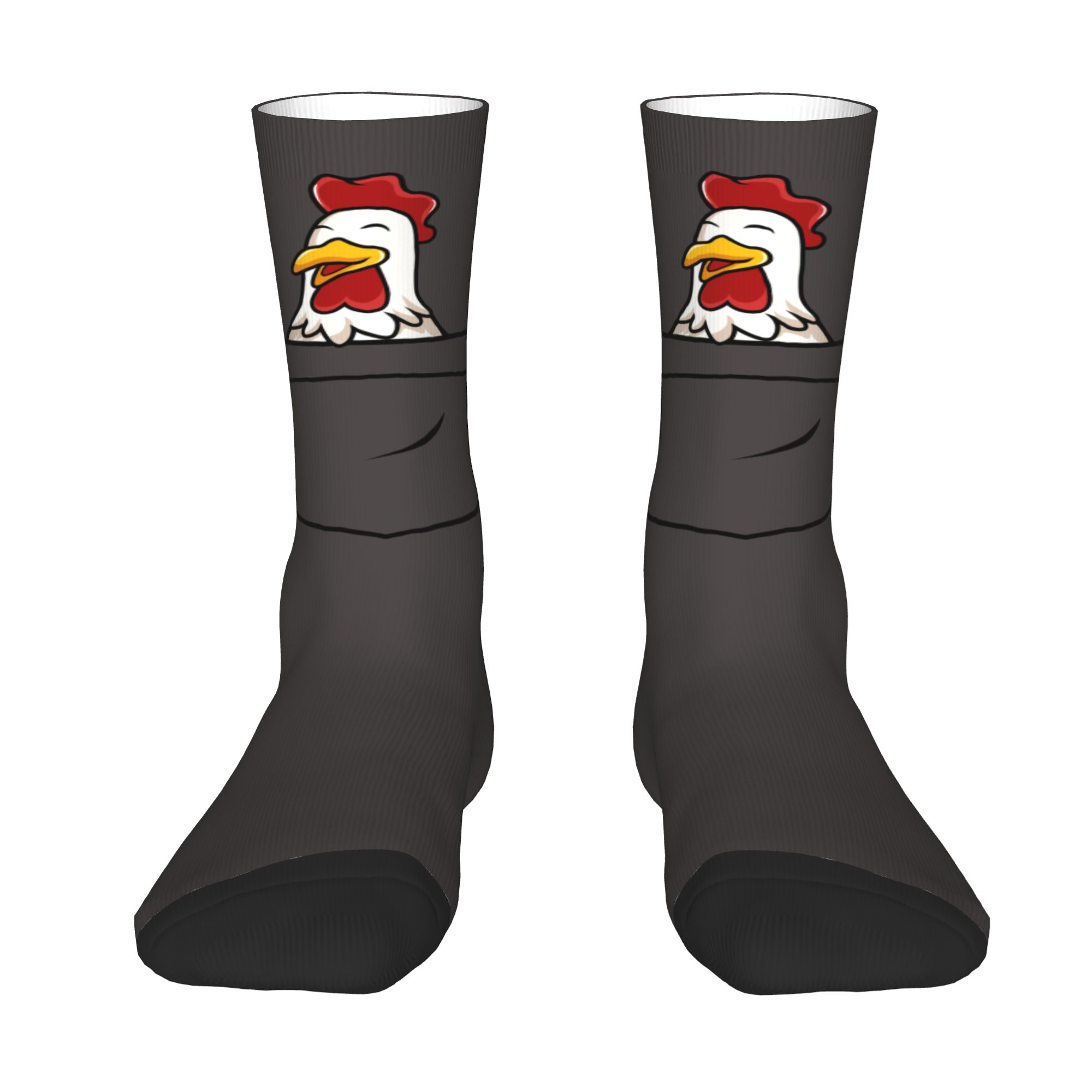 맞춤형 포켓 동물 수탉 남녀 공용 크루 양말 유니섹스  - Dress Sock Men 리뷰 및 가격