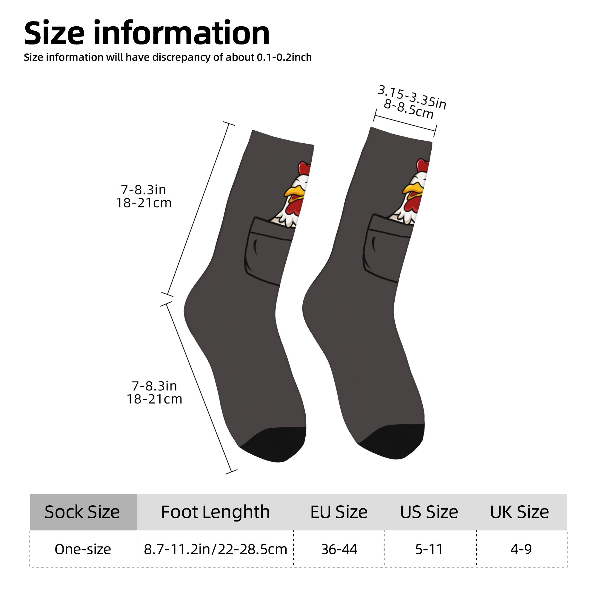 맞춤형 포켓 동물 수탉 남녀 공용 크루 양말 유니섹스  - Dress Sock Men 리뷰 및 가격